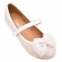 Balerinki na obcasie do Komunii dla dziewczynek -komunijne białe buty dla dziewczynki