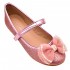Balerinki pudrowy róż dla dziewczynki-brokatowe baletki buty dla dziewczynki