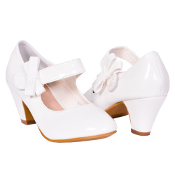 Buty komunijne dla dzieci ,obuwie do komunii ,szpilki-obuwie komunijne dla dziewczynki białe  - sklep z butami komunijnymi