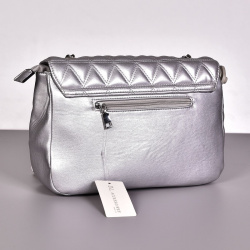 Torebka damska  listonoszka srebrna -sklep z torebkami styloweobcasy