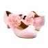 Szpilki dziecięce balerinki na słupku pudrowy róż, buty na imprezę dla dziewczynki, prezent dla dziewczynki