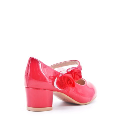 Buty dla druhny czerwone obuwie na obcasie  na wesele  ,szpilki dla  druhny czerwone