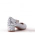 Czółenka dziecięce ,szpilki dla dziewczynki  buty srebrne brokatowe dla dzieci