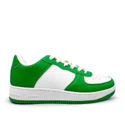 Sneakersy fashion biało-zielone