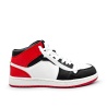 Sneakersy fashion wysokie czerwono-czarno-białe
