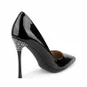 Czarne Szpilki na Wesele z kryształkami Glamour